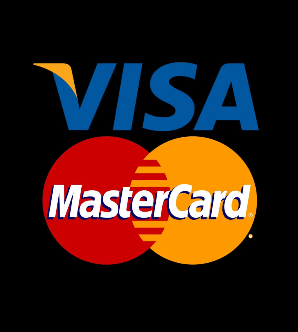 Visa/Mastercard logos